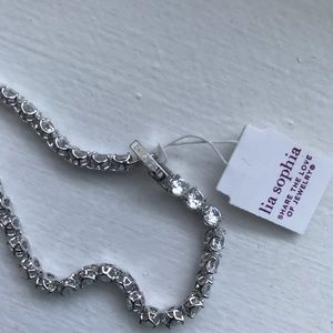 Lia Sophia silver bracelet 7”